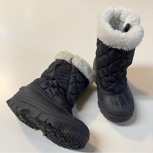 Black kids Unisex toddler Rain Boots kids size 10